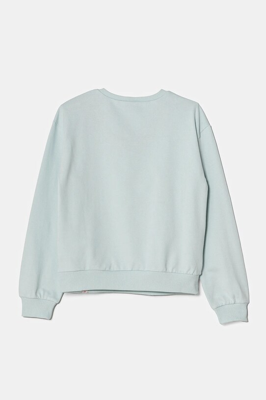 Детская хлопковая кофта United Colors of Benetton 3PQMC10MU.G.Seasonal бирюзовый SS25