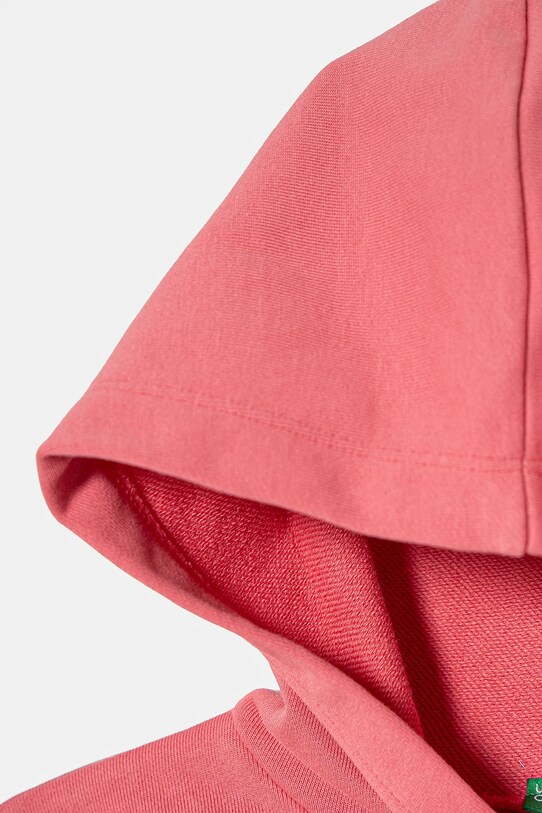 Fete United Colors of Benetton hanorac de bumbac pentru copii 3UNIC204L.G.Seasonal roz