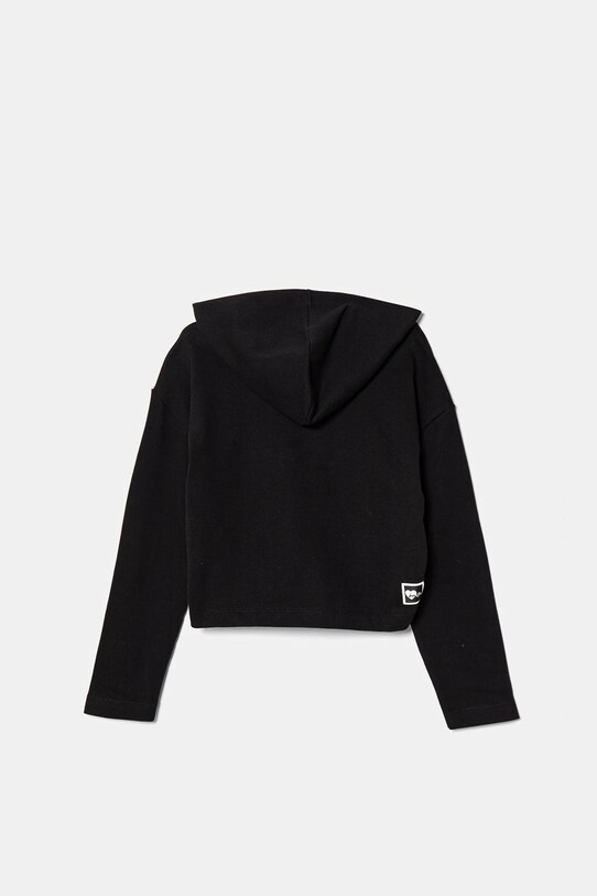 Dětská bavlněná mikina United Colors of Benetton 3UNIC204L.G.Seasonal černá SS25