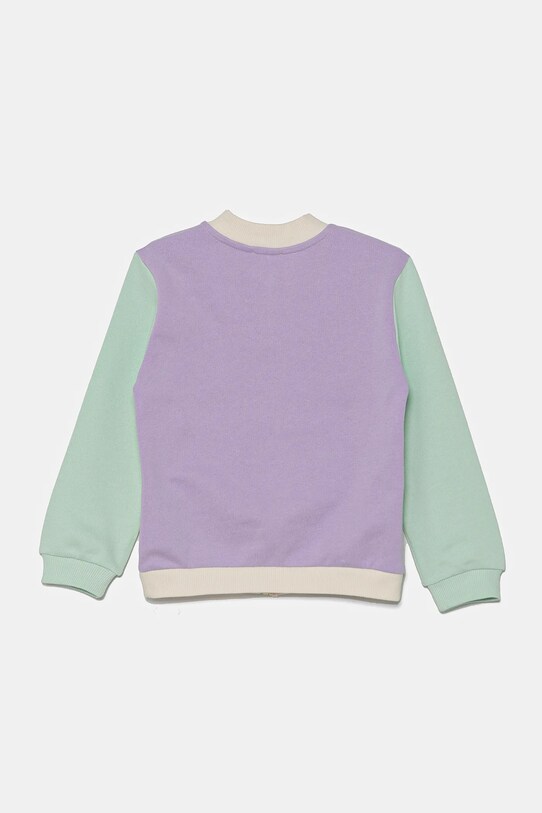 Детская хлопковая кофта United Colors of Benetton 3J70G503N.P.Seasonal фиолетовой SS25