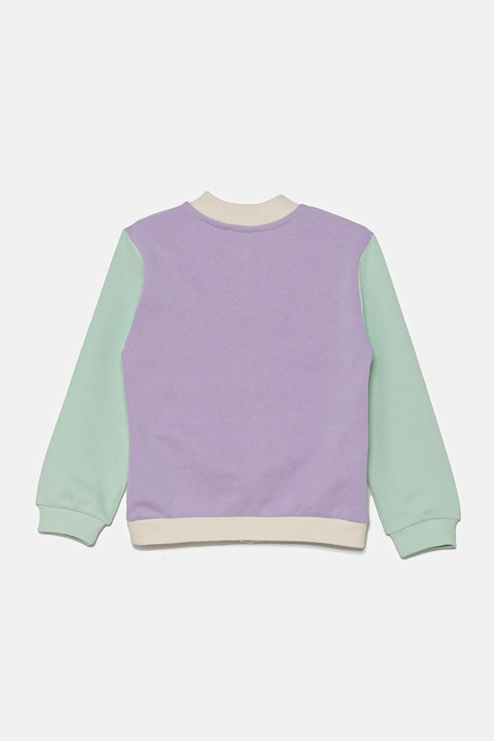 Дитяча бавовняна кофта United Colors of Benetton 3J70G503N.P.Seasonal фіолетовий SS25