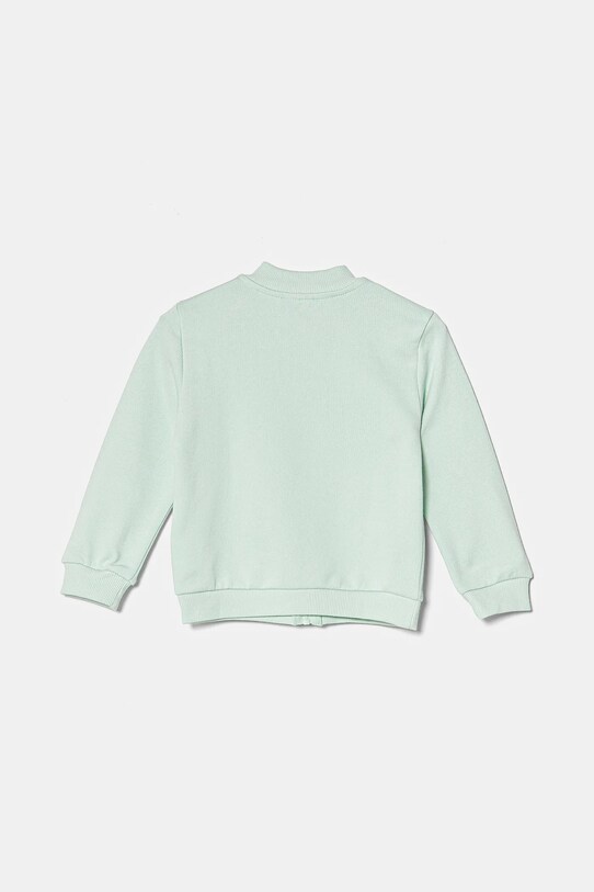 Dětská bavlněná mikina United Colors of Benetton 3J70G503N.P.Seasonal tyrkysová SS25