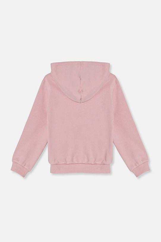 Dječja pamučna dukserica United Colors of Benetton 3J68G503T.P.Seasonal roza SS25