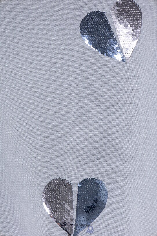 Dievča Detská bavlnená mikina United Colors of Benetton 3J68C10NX.G.Seasonal modrá