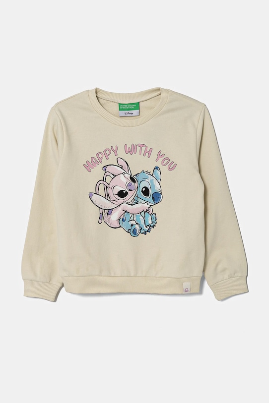Дитяча бавовняна кофта United Colors of Benetton x Disney бавовна бежевий 3PQMG10HP.P.Seasonal