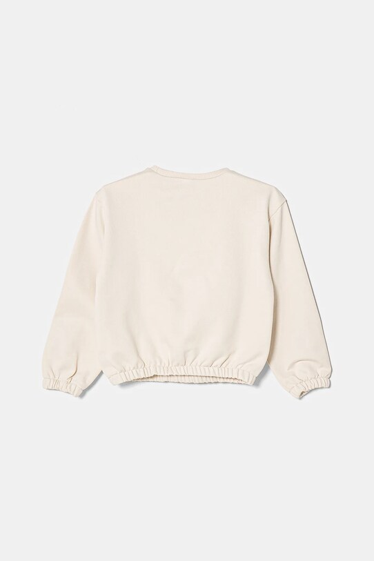 United Colors of Benetton hanorac de bumbac pentru copii 3UNIG10IO.P.Seasonal bej SS25