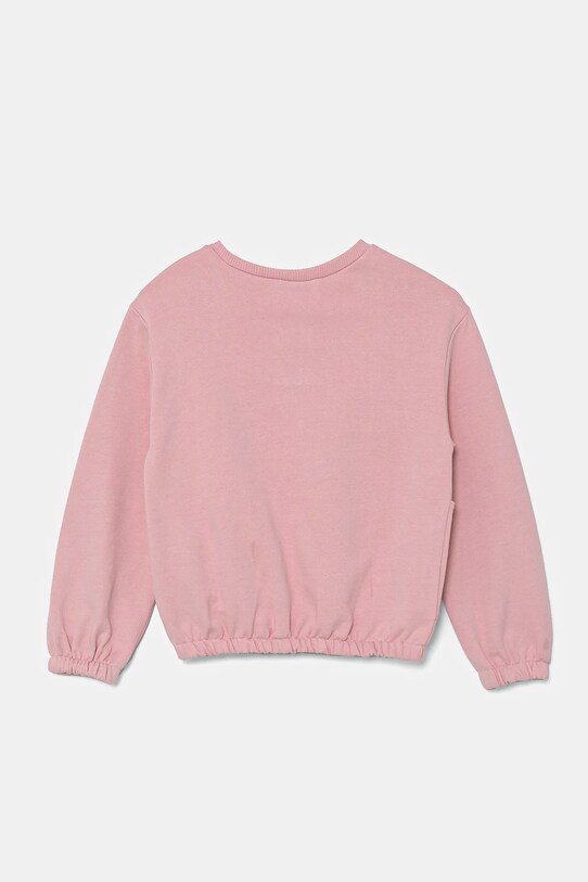 United Colors of Benetton hanorac de bumbac pentru copii 3UNIG10IO.P.Seasonal roz SS25