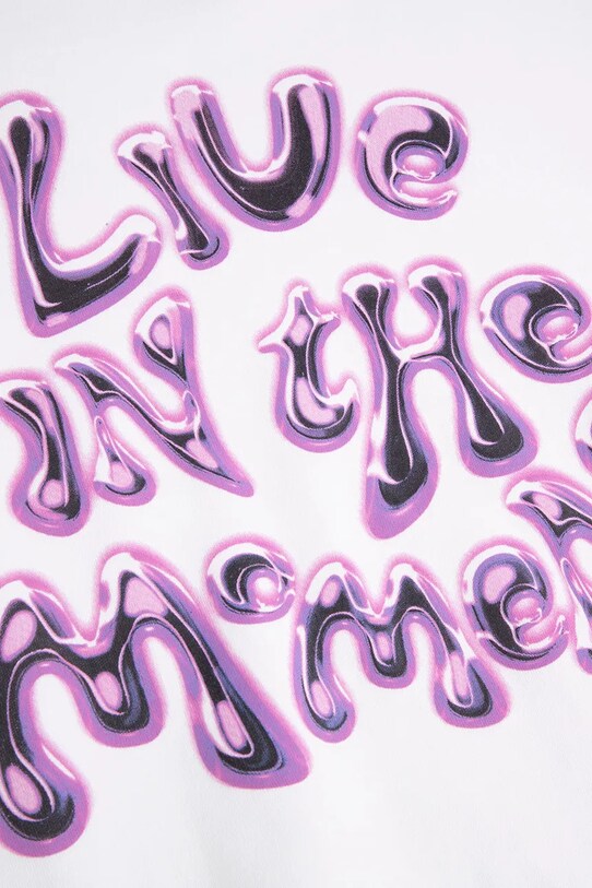 Detská bavlnená mikina Coccodrillo biela WC5143102CGJ