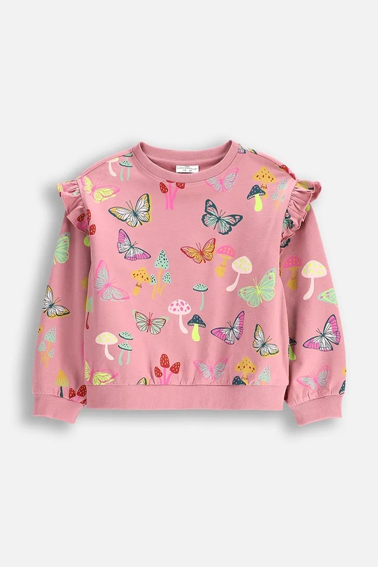 Coccodrillo bluza dziecięca WC5143103DGK różowy SS25