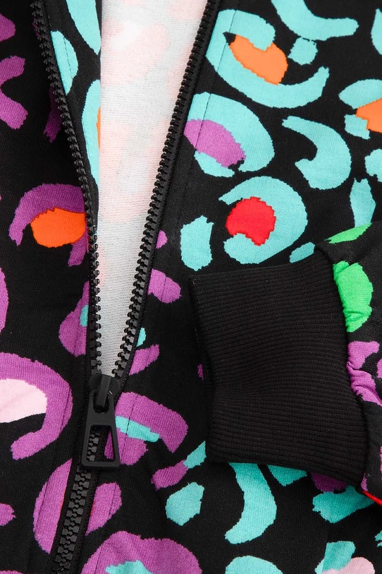 Coccodrillo hanorac de bumbac pentru copii negru WC5132201MGJ