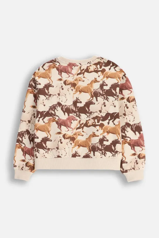 Dziewczynka Coccodrillo bluza WC5132102NGJ beżowy