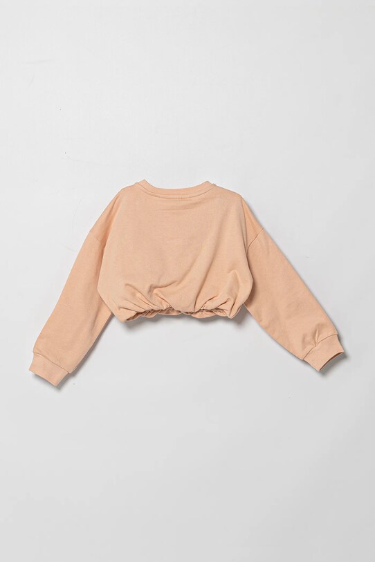 Pinko hanorac de bumbac pentru copii KFFE002.C.FT002 portocaliu SS25