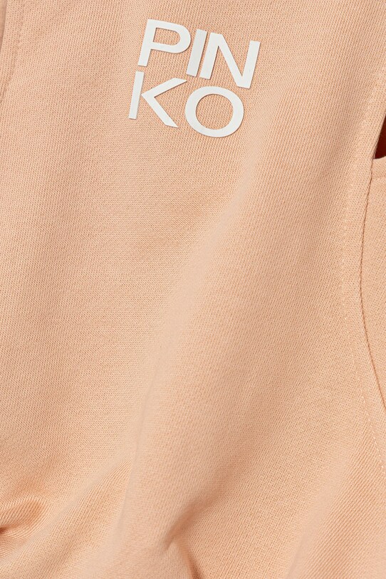 Dziewczynka Pinko bluza bawełniana dziecięca KFFE002.C.FT002 pomarańczowy