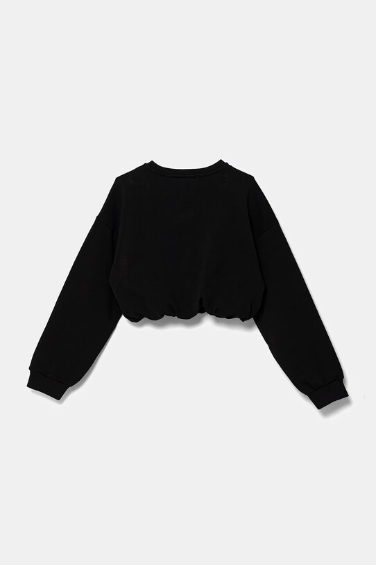 Pinko hanorac de bumbac pentru copii KFFE002.C.FT002 negru SS25