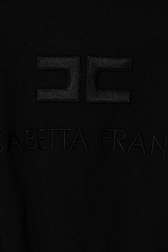 Lány Elisabetta Franchi gyerek melegítőfelső pamutból EFFE143.0.FF002 fekete