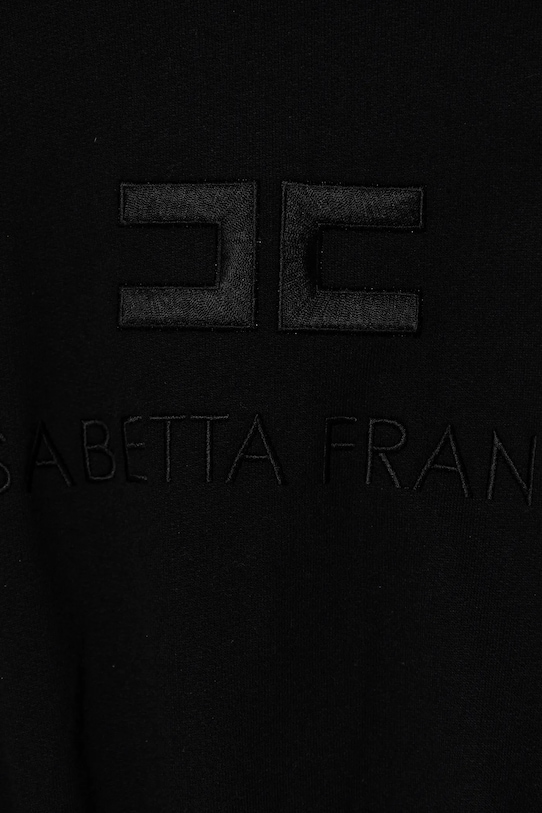 Dziewczynka Elisabetta Franchi bluza bawełniana dziecięca EFFE143.0.FF002 czarny