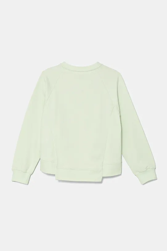 Elisabetta Franchi hanorac de bumbac pentru copii EFFE145.0.FF002 verde SS25