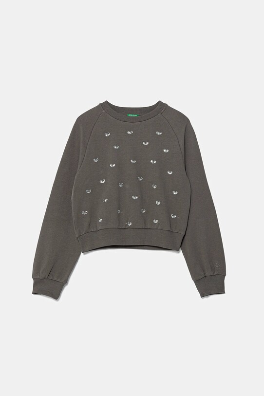 United Colors of Benetton gyerek melegítőfelső pamutból pamut szürke 3J70C10O2.G.Seasonal