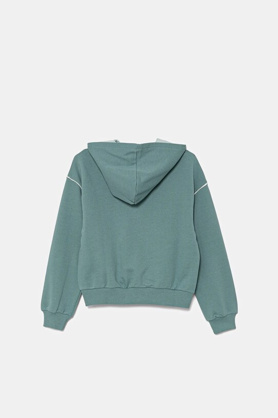 Dětská bavlněná mikina United Colors of Benetton 3UNIC504T.G.Seasonal tyrkysová SS25