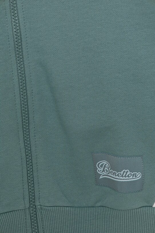 DÍVKA Dětská bavlněná mikina United Colors of Benetton 3UNIC504T.G.Seasonal tyrkysová