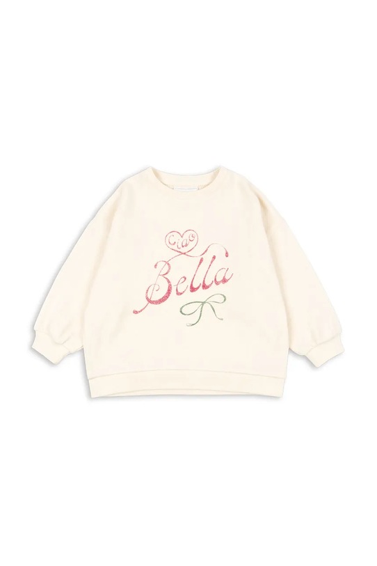 Konges Sløjd hanorac de bumbac pentru copii RHW X KS BELLA SWEAT GOTS KS103593 bej SS25