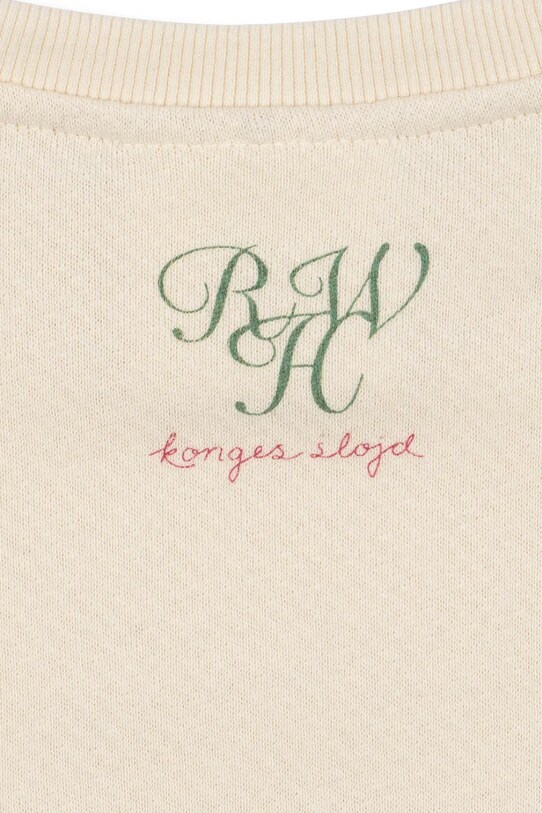 Konges Sløjd hanorac de bumbac pentru copii RHW X KS BELLA SWEAT GOTS bej KS103593