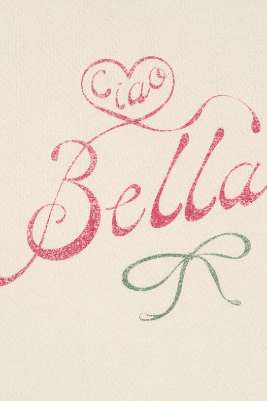 Konges Sløjd hanorac de bumbac pentru copii RHW X KS BELLA SWEAT GOTS KS103593 bej