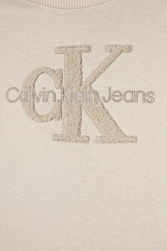Chłopiec Calvin Klein Jeans bluza bawełniana dziecięca IN0IN00269.PPYA beżowy