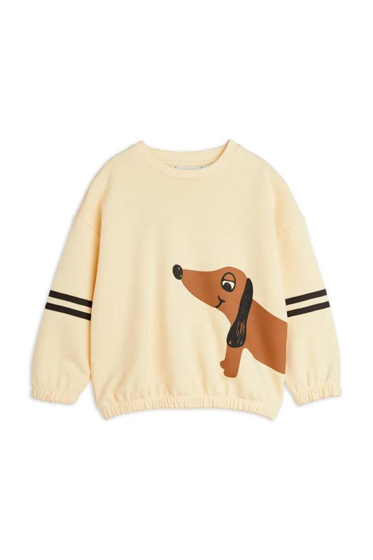 Chłopiec Mini Rodini bluza bawełniana dziecięca Dog 2512013513 beżowy