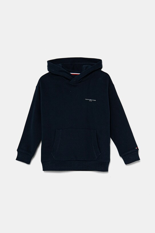 Дитяча кофта Tommy Hilfiger з капюшоном темно-синій KS0KS00595.104.122.PPYA