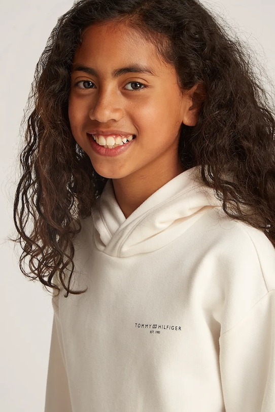 Tommy Hilfiger bluza dziecięca KS0KS00595.128.176.PPYA beżowy