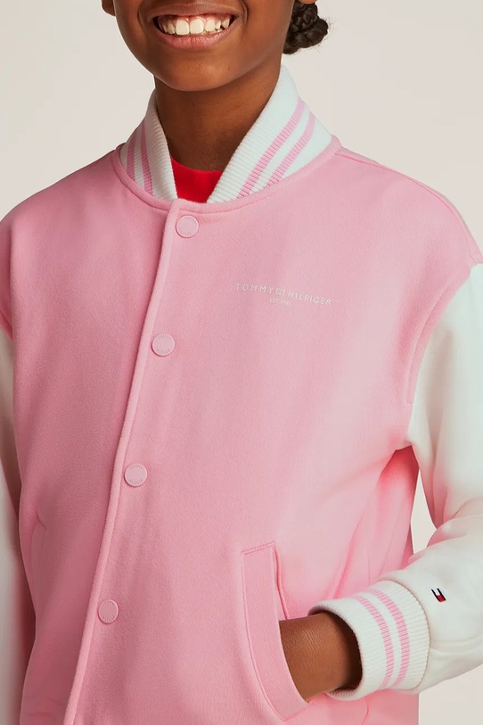 Dětská mikina Tommy Hilfiger KS0KS00624.104.122.PPYA růžová