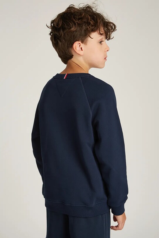 Băieți Tommy Hilfiger hanorac de bumbac pentru copii KS0KS00626.104.122.PPYA bleumarin