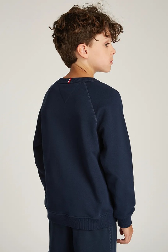 Dječaci Dječja pamučna dukserica Tommy Hilfiger KS0KS00626.104.122.PPYA mornarsko plava