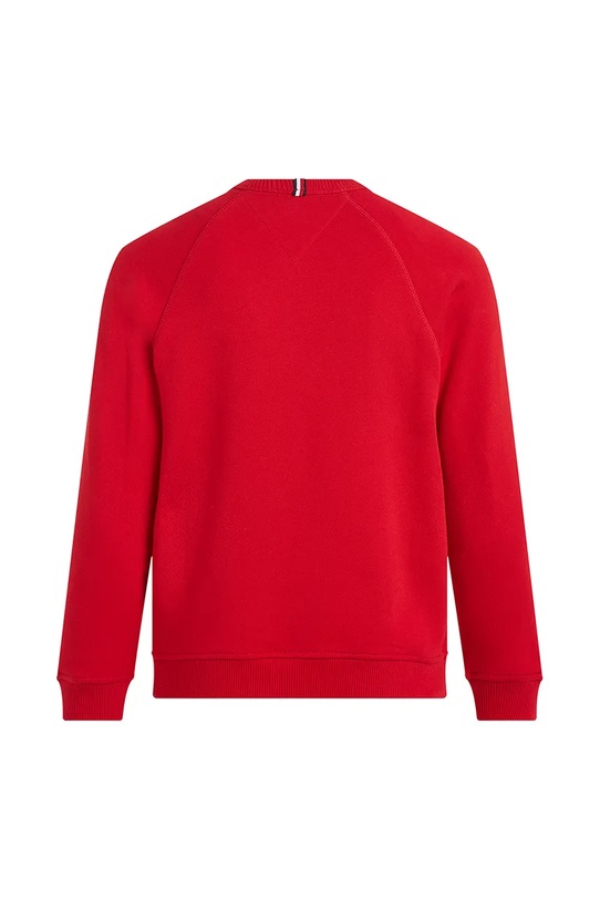 Detská bavlnená mikina Tommy Hilfiger KS0KS00626.98.122.PPYA červená SS25