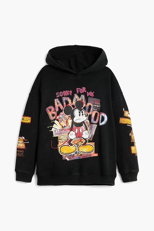 Dětská bavlněná mikina Desigual 25SBSK08 černá SS25