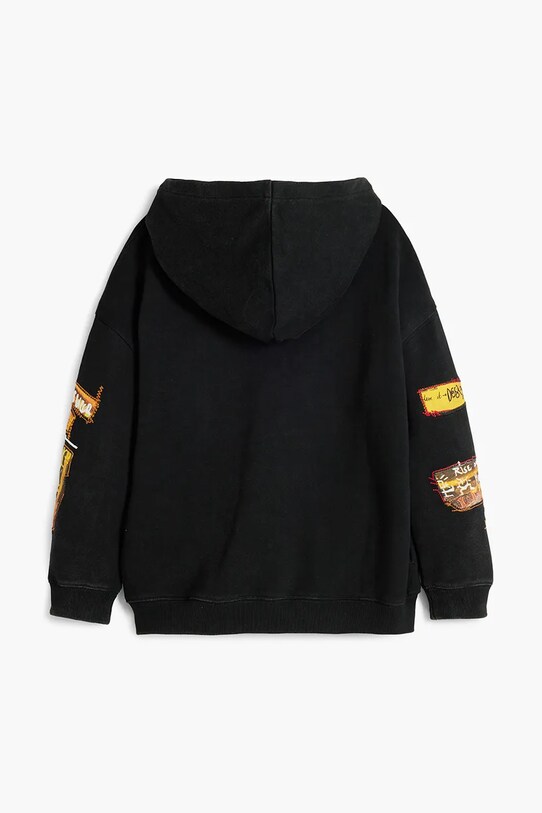 Хлопчик Дитяча бавовняна кофта Desigual 25SBSK08 чорний