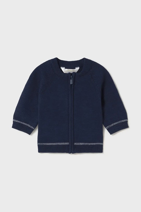 Bavlnený sveter pre bábätká Mayoral Newborn bavlna tmavomodrá 1395.1K.Newborn.PPYH