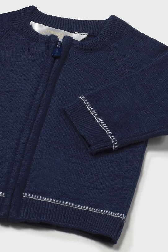 Chlapec Bavlnený sveter pre bábätká Mayoral Newborn 1395.1K.Newborn.PPYH tmavomodrá