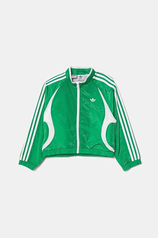 Παιδικό μπουφάν adidas Originals JC9110 πράσινο SS25