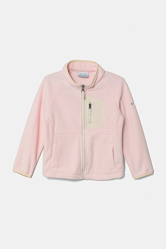 Detská fleecová mikina Columbia Fast Trek bez kapucne ružová 2087793