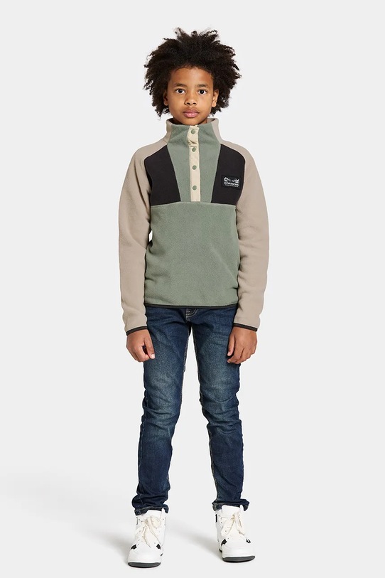 Didriksons bluza dziecięca YOKTO K 1/2 BTN 505780 zielony