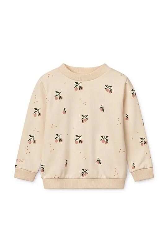 Liewood hanorac de bumbac pentru copii Thora Printed Sweatshirt LW19862 bej SS25