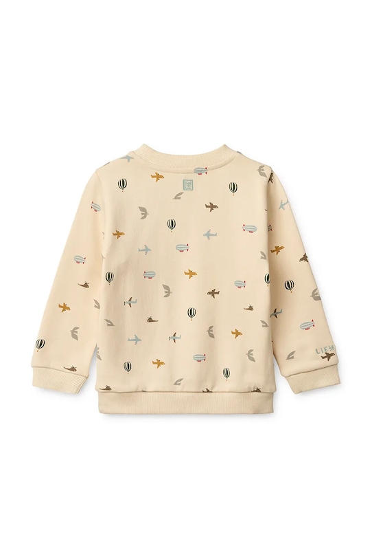 Liewood bluza bawełniana dziecięca Thora Printed Sweatshirt LW19862 beżowy SS25