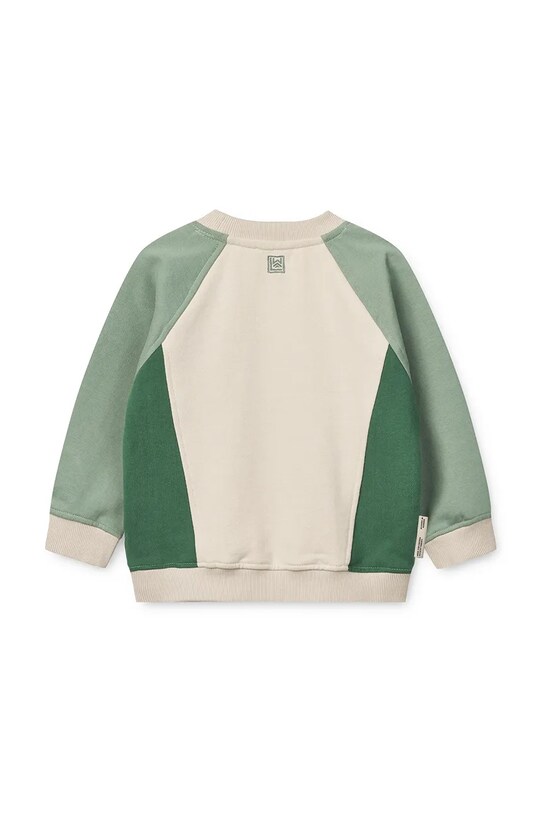Băieți Liewood hanorac de bumbac pentru copii Aude Placement Sweatshirt LW19863 verde