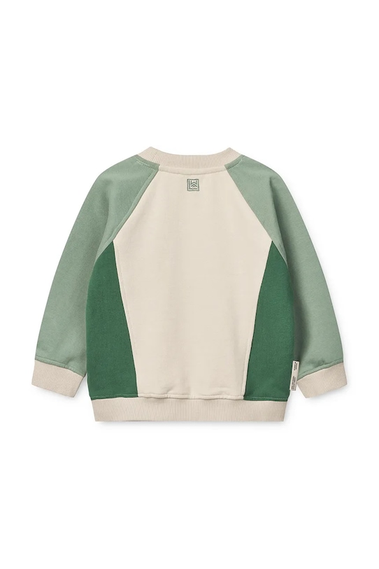 Chlapec Detská bavlnená mikina Liewood Aude Placement Sweatshirt LW19863 zelená