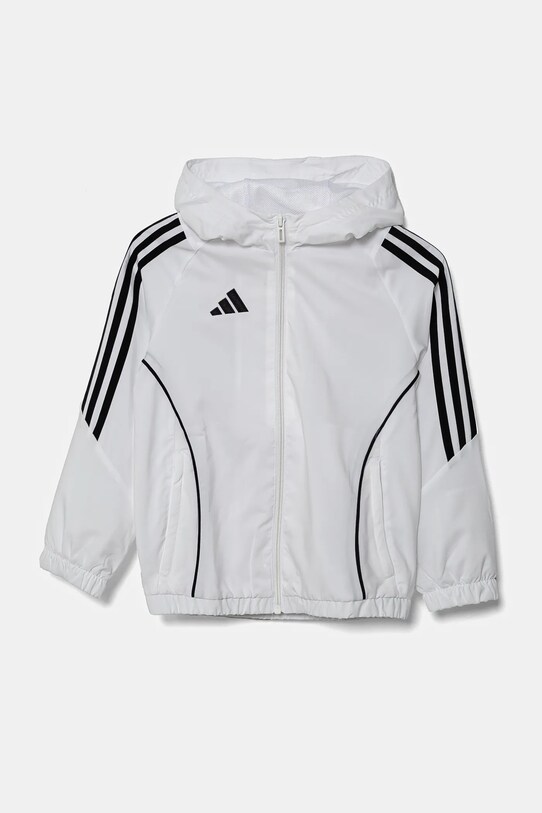 Дитяча кофта adidas Performance з капюшоном білий IM8799