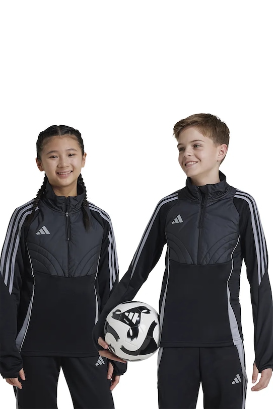 adidas Performance bluză pentru copii imprimeu negru IM9970