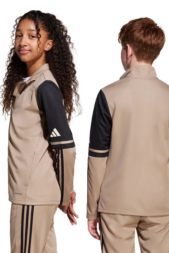 Дитяча кофта adidas Performance JP3398 бежевий