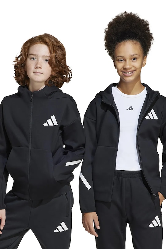 adidas bluza dziecięca z kapturem czarny JC7574